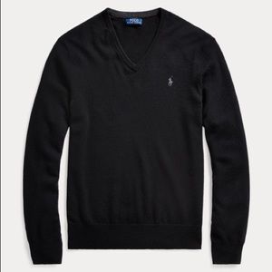 NWT! Men’s Ralph Lauren Pima Cotton V-Neck Sweater